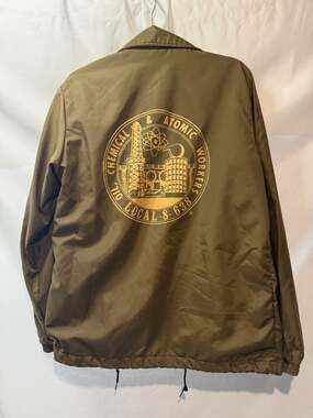 Vintage OCAW Local 8-638 Union Renroc Coach Jacket Texaco NJ Small
